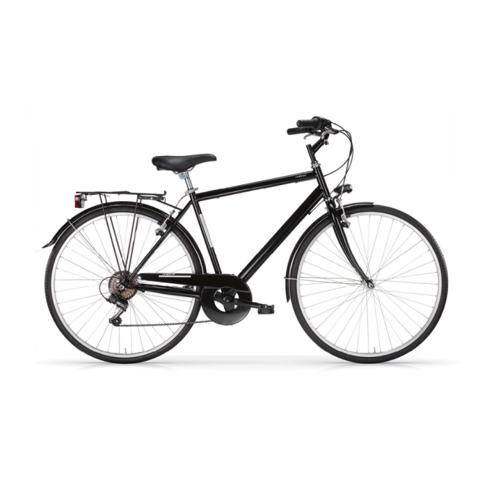 Bicicletta City Bike Trekking Uomo MBM Touring M 28" 6V-Nero(Black)