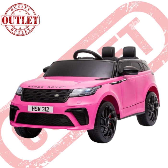 Auto Elettrica  per Bambini RANGE ROVER VELAR 12V-Rosa - Seconda Scelta