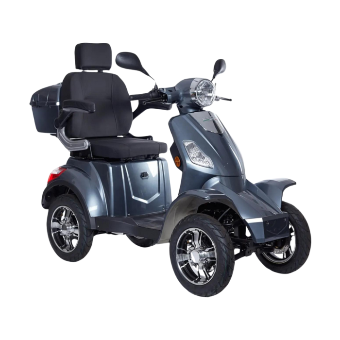 Scooter Elettrico Z-TECH ZT-19-L TRILUX 5.0  4 Ruote per Disabili e Anziani Batteria Litio-Grigio