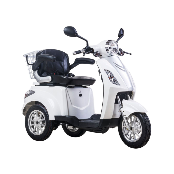 Scooter Z-TECH ZT-15-D "TRILUX PLUS" 3 RUOTE Differenziale per Disabili e Anziani -Bianco