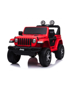 Auto Macchina Elettrica per Bambini JEEP FIAT Wrangler RUBICON 12V 2 Posti  con Mp3 - Sedile in Pelle