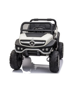 Auto Elettrica per Bambini Mercedes Unimog 12V 2 Posti Monitor Touchscreen Mp4