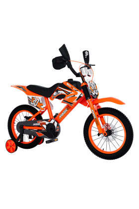Bicicletta per Bambini MagikBike Motocross 16" con Freni a Disco e Suono Motore