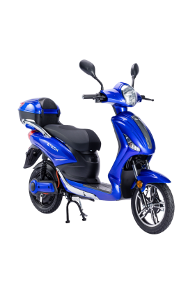 Bici Elettrica Scooter Z-TECH ZT-09-TAL  12 Ah 250W 48V Batteria Litio-Blu Opaco
