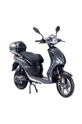 Bicicletta Elettrica Scooter Z-TECH ZT-09-E 250W 12 Ah 48V Batteria Piombo-Nero Opaco Matt