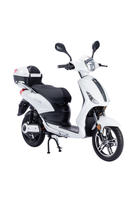 Bicicletta Elettrica Scooter Z-TECH ZT-09-E 250W 12 Ah 48V Batteria Piombo-Bianco