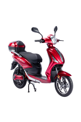 Bicicletta Elettrica Scooter Z-TECH ZT-09-TA NEW 250W 12 Ah 48V Batteria Piombo-Rosso