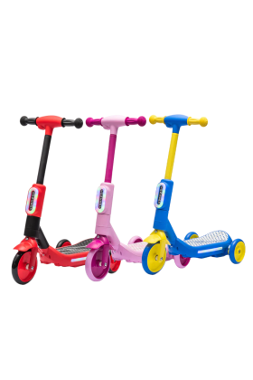Monopattino Elettrico per Bambini Deluxe 3 Ruote + Casco e Kit Protezioni