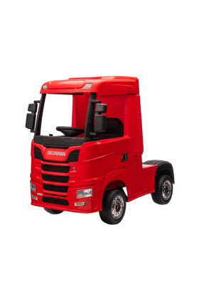 Camion Elettrico Per Bambini  Scania 24V Porte Apribili-Rosso