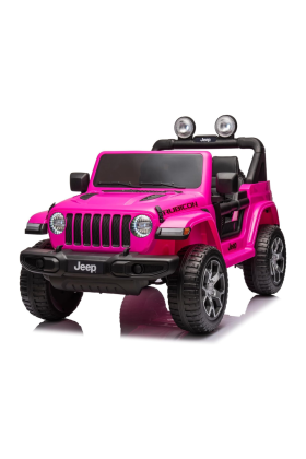 Auto Macchina Elettrica per Bambini JEEP FIAT Wrangler RUBICON 12V 2 Posti  con Monitor 4" Mp4 - Sedile in Pelle 