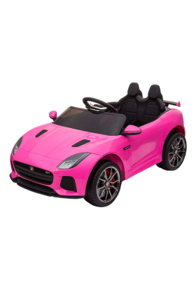 Auto Elettrica per Bambini Jaguar F-TYPE SVR 12V - Sedile in Pelle --Rosa