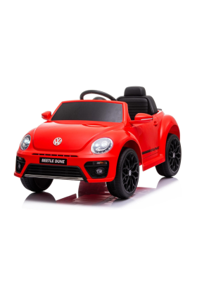 Auto Elettrica per Bambini Volkswagen Maggiolino New Beetle Small 12V-Rosso