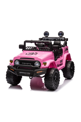 Auto Macchina Elettrica per Bambini Toyota Fj Cruiser Ride-on 12V-Rosa