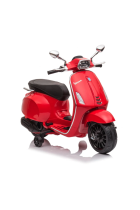 Moto Scooter Eelettrico per Bambini Piaggio Vespa Sprint 12V-Rosso