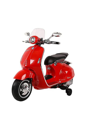 Moto elettrica per Bambini Piaggio Vespa 946 12V con Parabrezza-Rosso