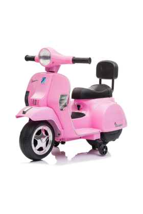 Moto Scooter Elettrico per Bambini Piaggio Mini Vespa PX Small  6V-Rosa