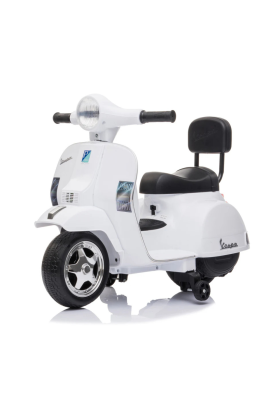 Moto Scooter Elettrico per Bambini Piaggio Mini Vespa PX Small  6V-Bianco