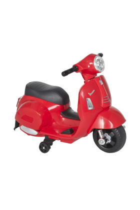 Moto Scooter Elettrico per Bambini Piaggio Vespa Mini GTS Super 6V-Rosso