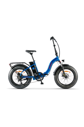 Bicicletta Elettrica Pieghevole Z-Tech ZT-89-E Folding Etna 250W 36V 10.4Ah Batteria Litio-Blu