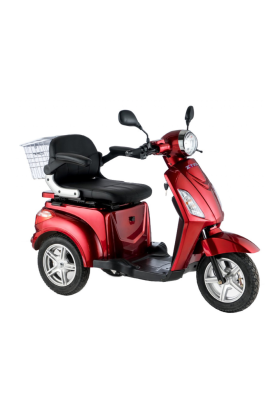 Scooter Z-TECH ZT-15-E "TRILUX PLUS"  3 RUOTE Differenziale per Disabili e Anziani-Rosso
