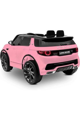 Auto Elettrica  per Bambini LAND ROVER DISCOVERY 12V 2 Posti in Pelle-Rosa - Seconda Scelta