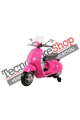 Moto elettrica per Bambini Piaggio Vespa 946 12V con Parabrezza-Rosa