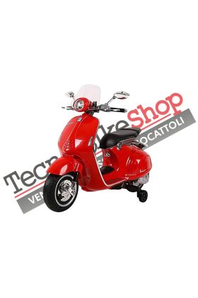 Moto Elettrica per Bambini Piaggio Vespa 946 12V con Parabrezza