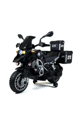 Moto Elettrica Adventure 12V 7Ah per Bambini-Nero