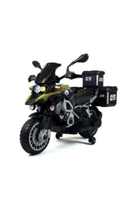 Moto Elettrica Adventure 12V 7Ah per Bambini-Verde