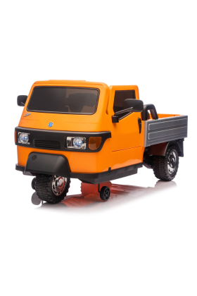 Triciclo Elettrico Piaggio Ape Car Per Bambini -Arancione