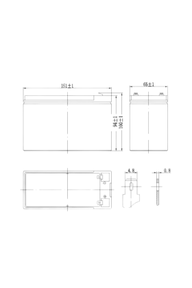 Batteria Veicoli Elettrici per Bambini-12V - 7Ah