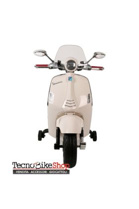 Moto elettrica per Bambini Piaggio Vespa 946 12V con Parabrezza-Bianco