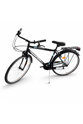 Bicicletta Uomo X-Road 1.0 Steel 28" 6 Velocità – City Trekking Nera