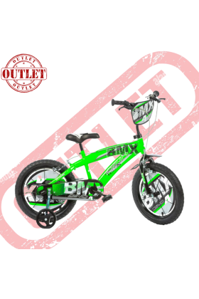 Bicicletta Bambino Dino Bikes New BMX 14" -Verde -Seconda Scelta