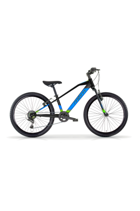 Bici Uomo MTB MBM District 24" con Cambio 18 Velocità-Blu