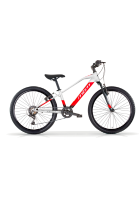 Bici Uomo MTB MBM District 24" con Cambio 18 Velocità-Bianco