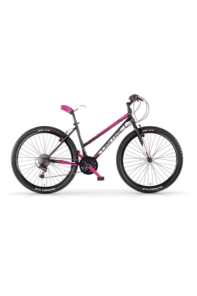 Bicicletta Donna MTB MBM District 27,5" con Cambio 18 Velocità-Nero