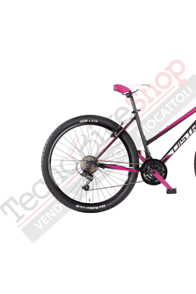 Bicicletta Donna MTB MBM District 27,5" con Cambio 18 Velocità-Nero