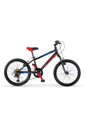 Bici Bambino MTB MBM District 20" 6 Velocità-Nero