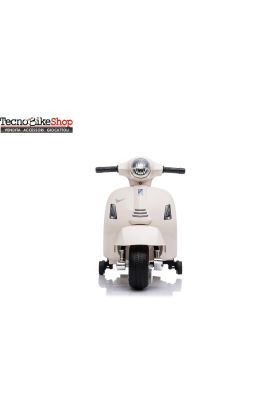 Moto Scooter Elettrico per Bambini Piaggio Vespa Mini GTS Super 6V-Bianco