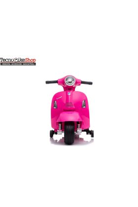 Moto Scooter Elettrico per Bambini Piaggio Vespa Mini GTS Super 6V-Rosa