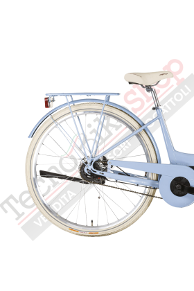 Bicicletta Elettrica A Pedalata Assistita MBM E-Primavera Donna 28"-Azzurro(Light Blue)