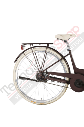 Bicicletta Elettrica A Pedalata Assistita MBM E-Primavera Sport Donna 28"-Marrone(Matt Chocolate)