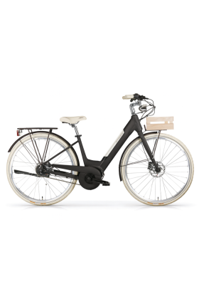 Bicicletta Elettrica A Pedalata Assistita MBM E-Primavera Donna 28"-Nero(Matt Black)