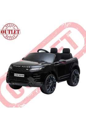 Auto Elettrica Macchina per Bambini LAND ROVER EVOQUE 12V con Monitor 4" Lettore Mp3 -Nero - Seconda Scelta