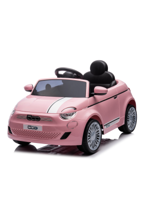 Auto Elettrica per Bambini Fiat 500 12V-Rosa