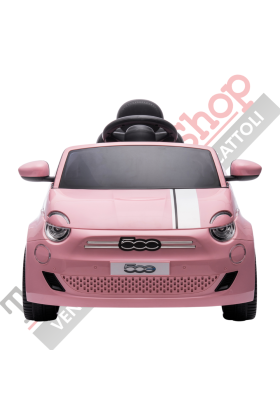 Auto Elettrica per Bambini Fiat 500 12V-Rosa