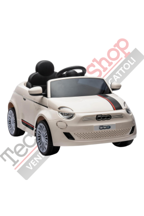 Auto Elettrica per Bambini Fiat 500 12V-Beige