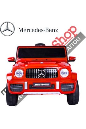 Auto Elettrica per Bambini MERCEDES G63 Sport AMG 12V -Rosso