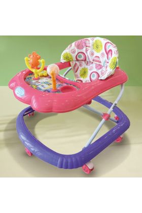 Girello Bambini Wizy Happy per Primi Passi con Chiusura Salvaspazio e Console Gioco 